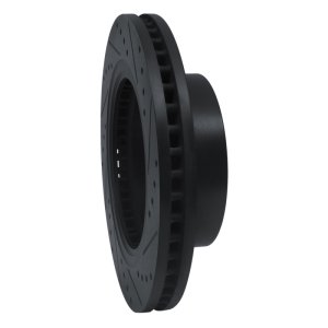 Nissan NV1500 Brake Rotor (1) - Front Left - R1 Concepts - Drilled & Slotted - Black - `12-`21